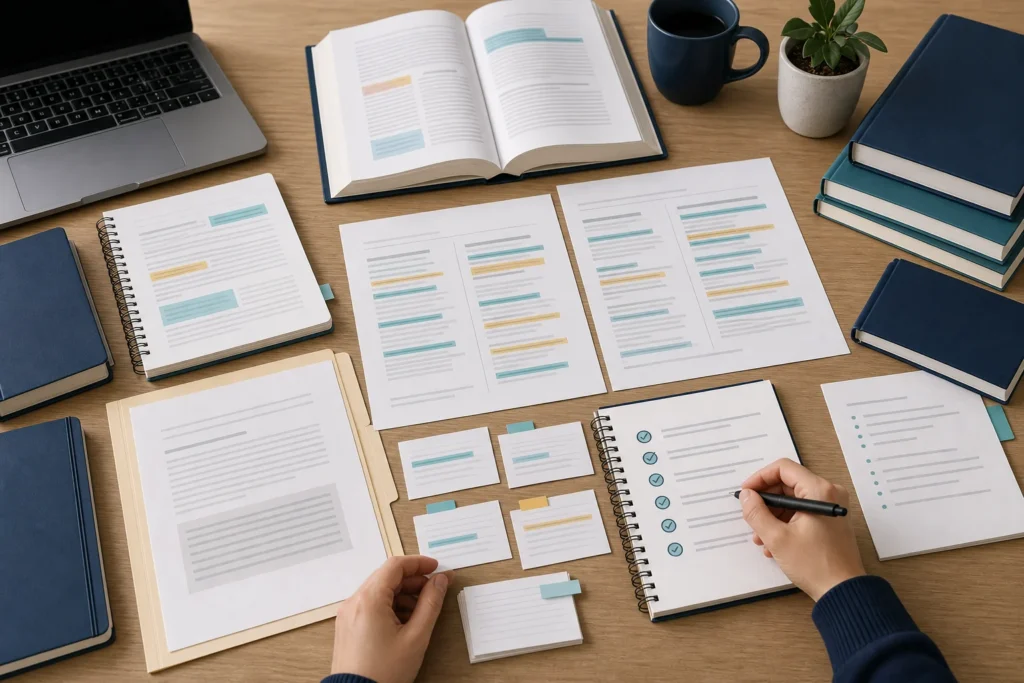 Citation notes, source documents and reference list prepared for a plagiarism allegation response.